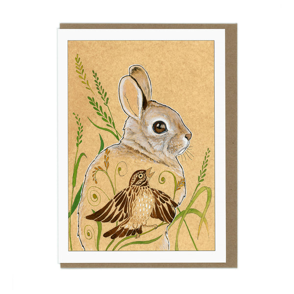 Brown Rabbit Card - Wholesale