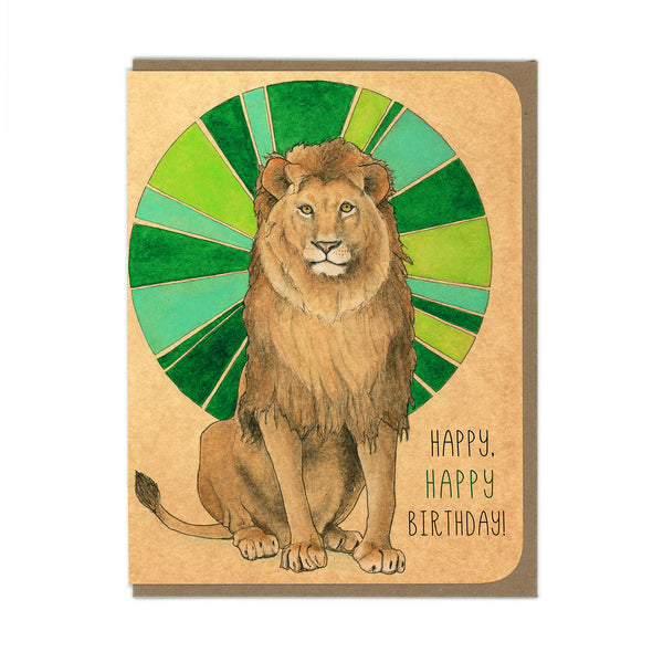 Birthday Card - Lion - Wholesale