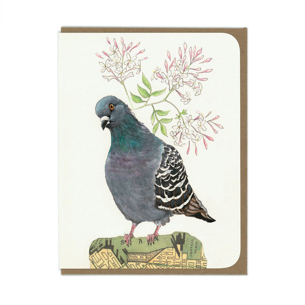 Pigeon and Jasmine Card - Wholesale