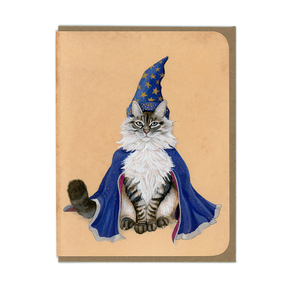 Magical Wizard Cat Card - Wholesale