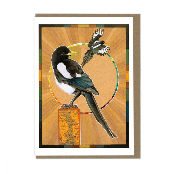 Yellow-billed Magpie Card - Wholesale