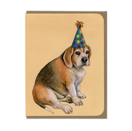Party Beagle - Greeting Card