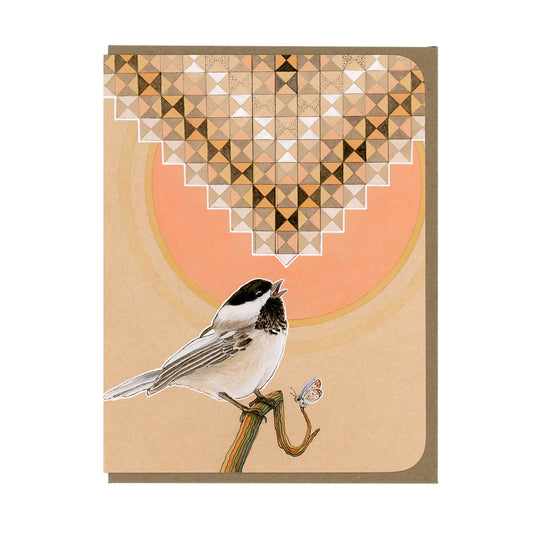 Black-capped Chickadee  - Greeting Card
