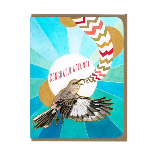 Congratulations - Mockingbird - Greeting Card