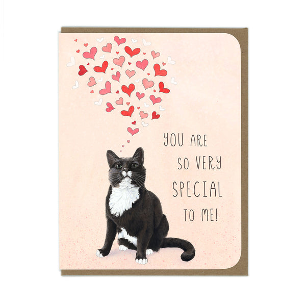 You Are Special - Loving Tuxedo Cat - Greeting Card