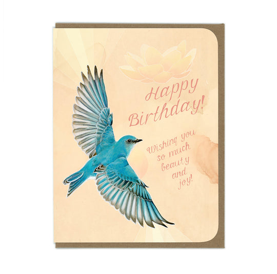 BIRTHDAY Mountain Bluebird  - Greeting Card