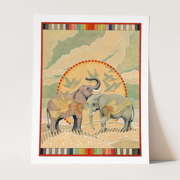 Elephant Friends Print - Wholesale