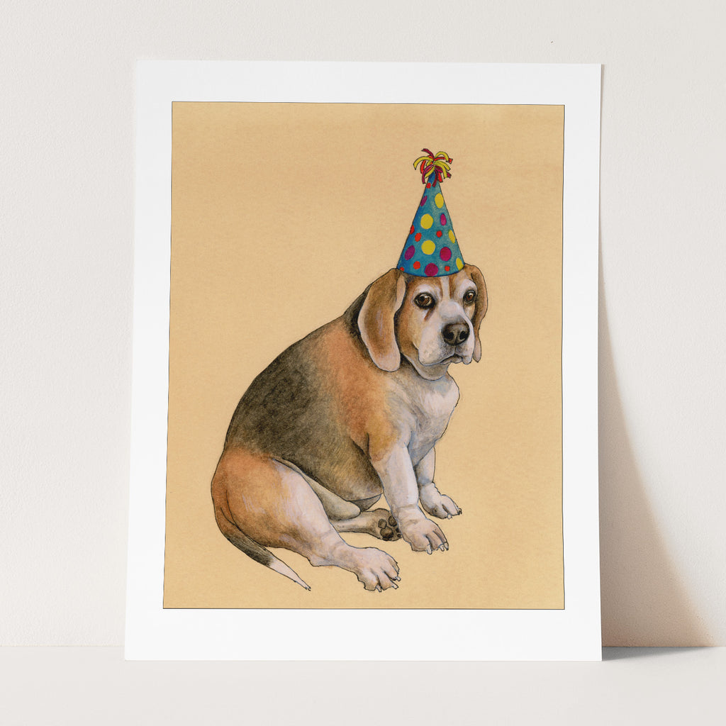 Party Beagle Print – Amy Rose Moore