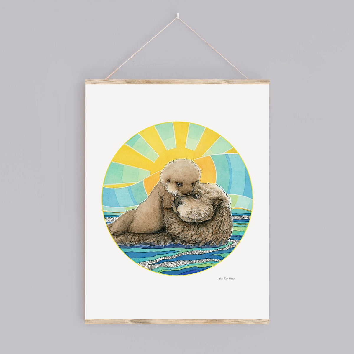 Mama Sea Otter Print - Wholesale