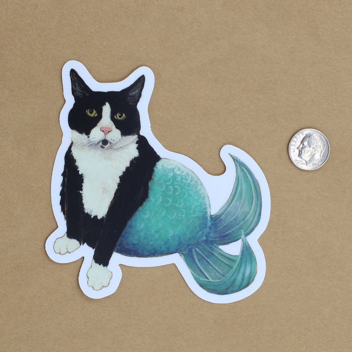 Cat Mermaid Sticker - Wholesale