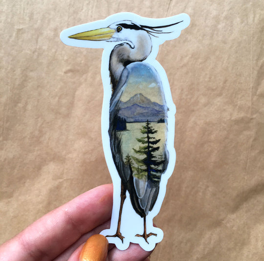 Great Blue Heron - Sticker