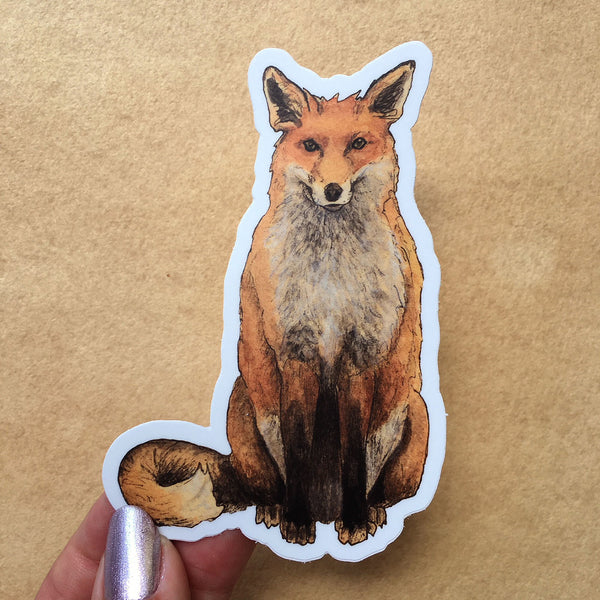 Red Fox Sticker - Wholesale