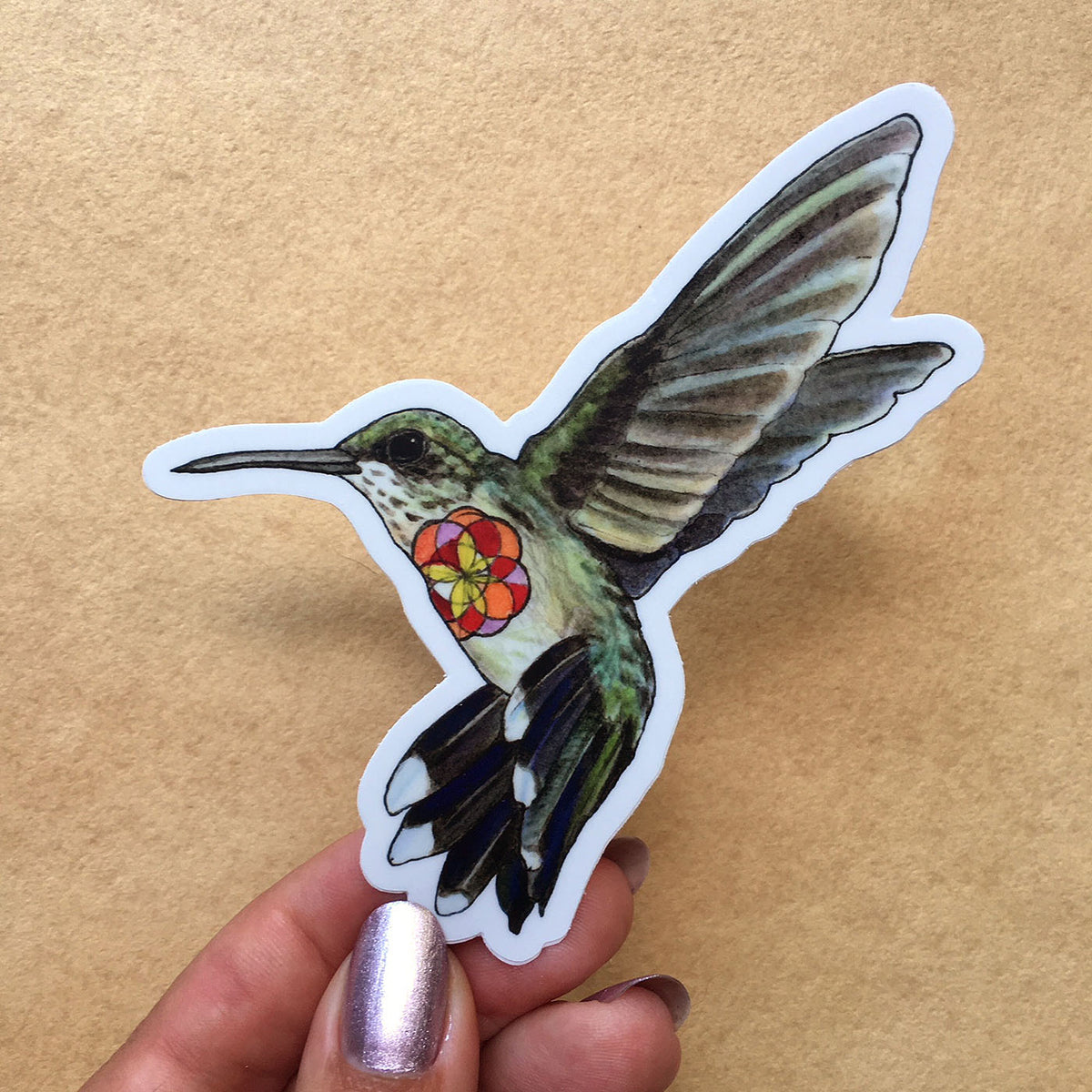 Hummingbird - Sticker – Amy Rose Moore