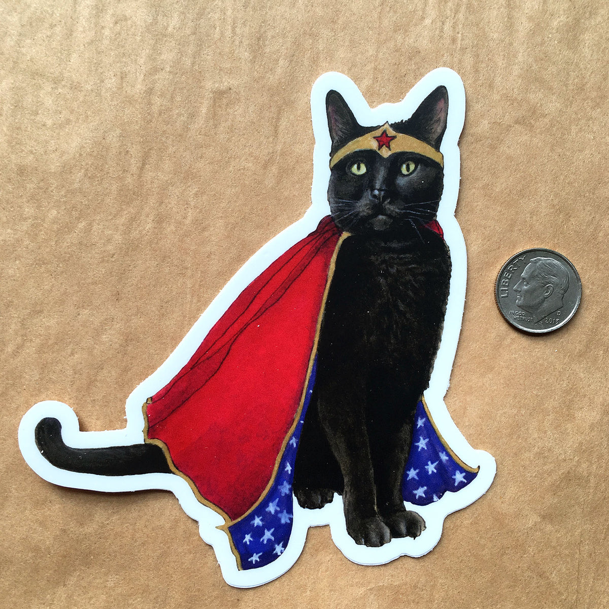 Wonder Kitty Sticker - Wholesale
