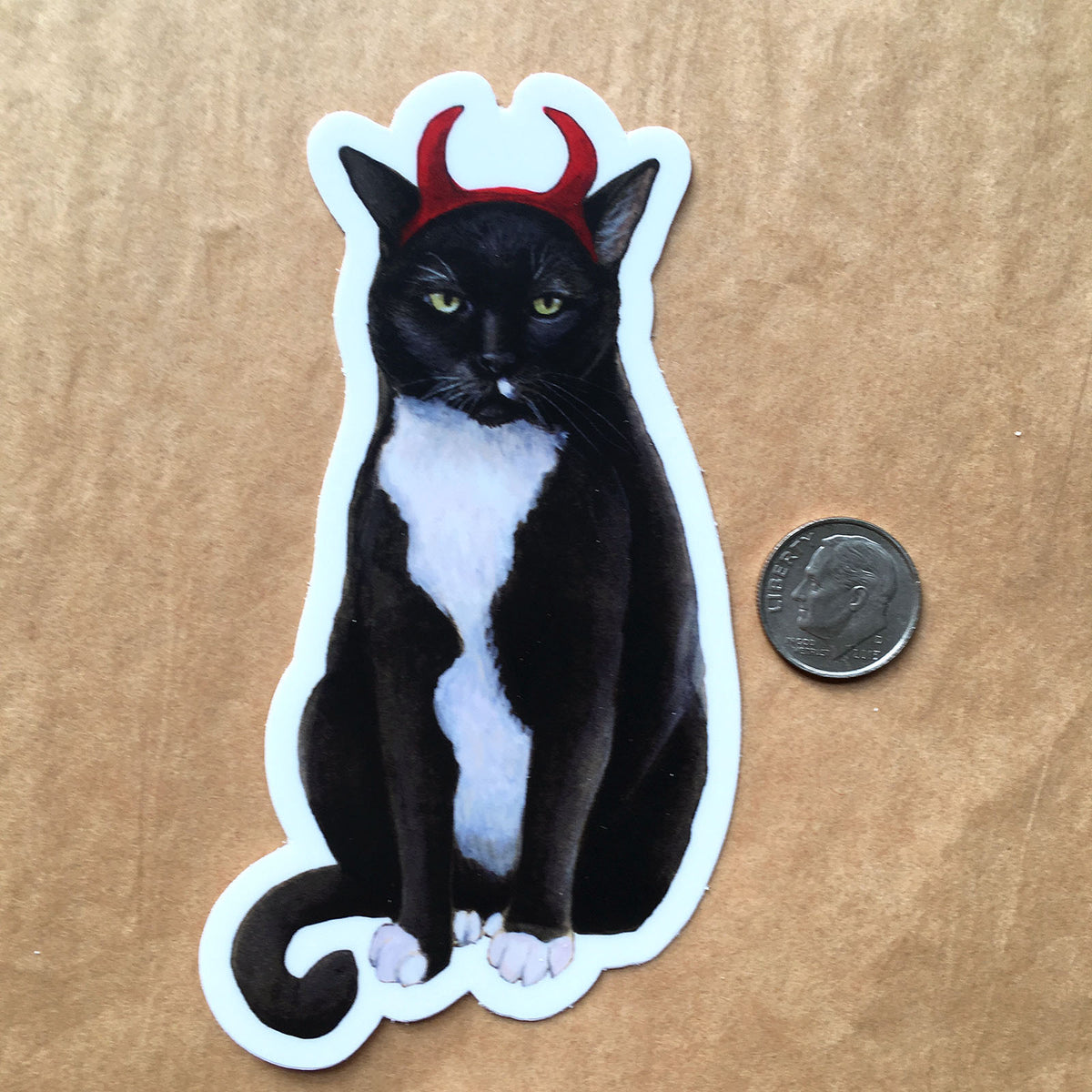 Devil Cat Sticker - Wholesale