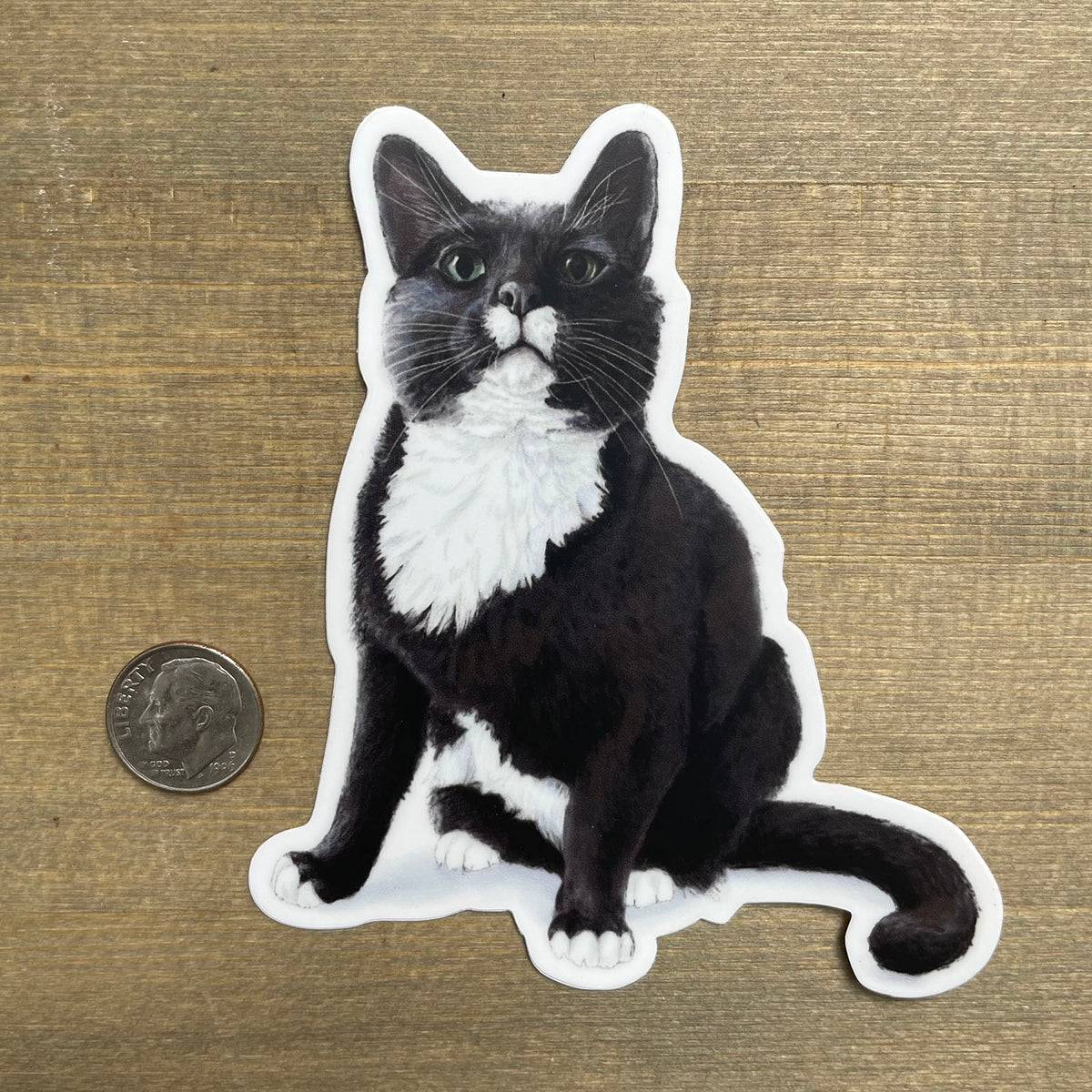 Sweet Tuxedo Cat - Sticker