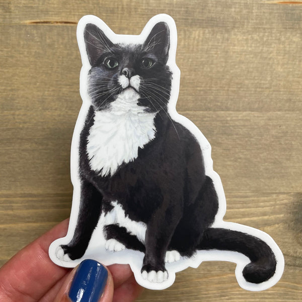 Sweet Tuxedo Cat - Sticker