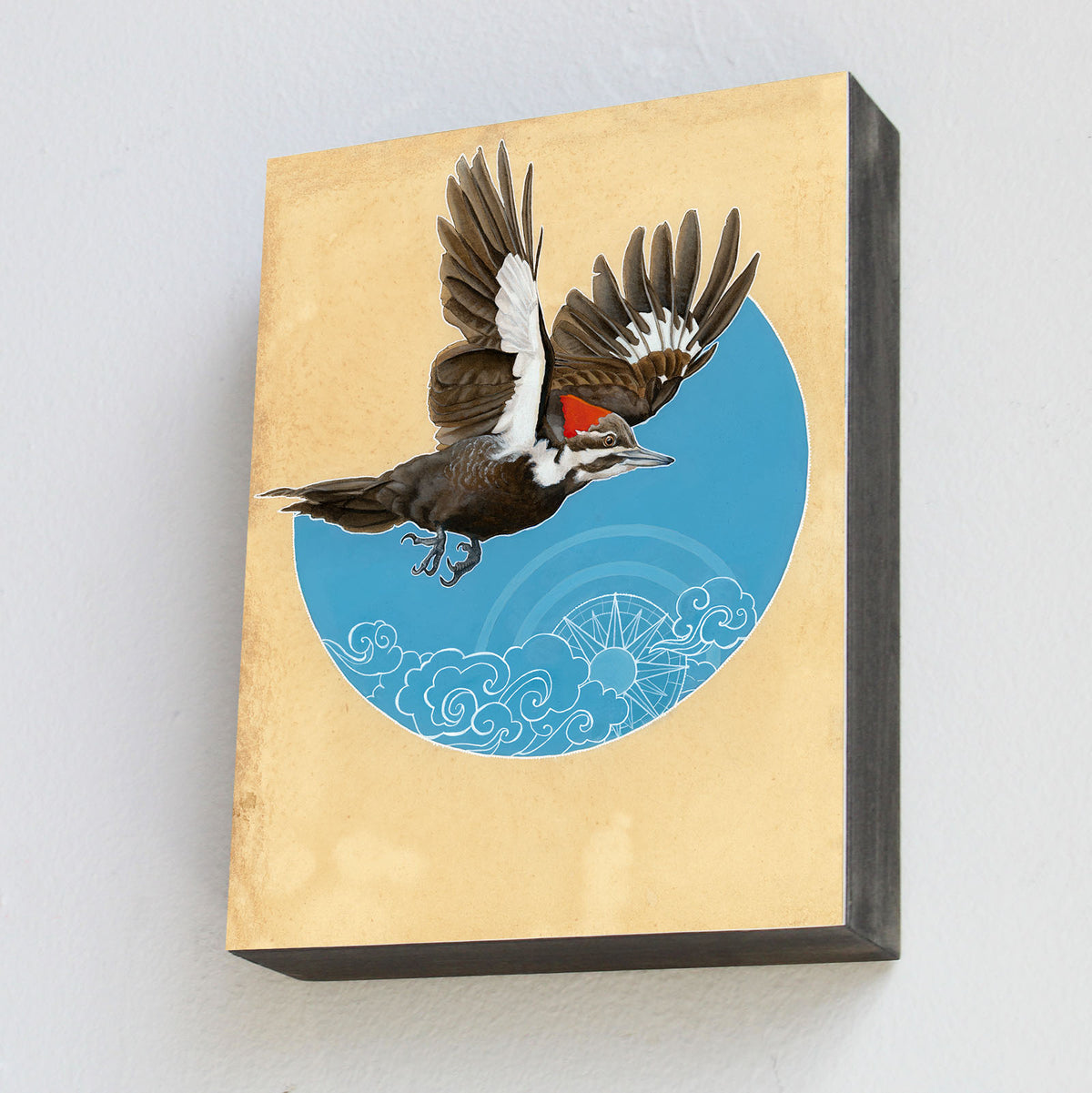 Pileated Woodpecker - Wood Panel Print
