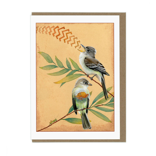 Flycatchers - Greeting Card