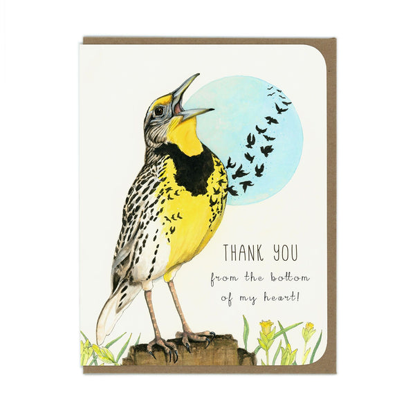 Thank You - Meadowlark - Greeting Card