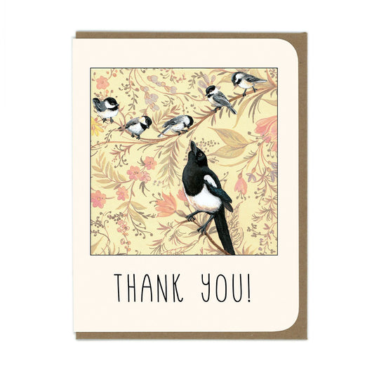 Thank You Magpie - Greeting Card