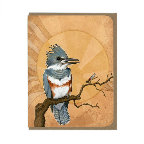 Belted Kingfisher - Greeting Card