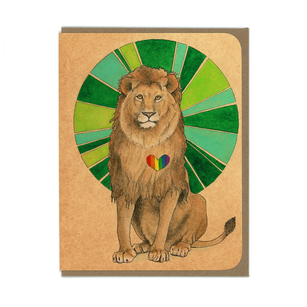 Lionheart Greeting Card Amy Rose Moore