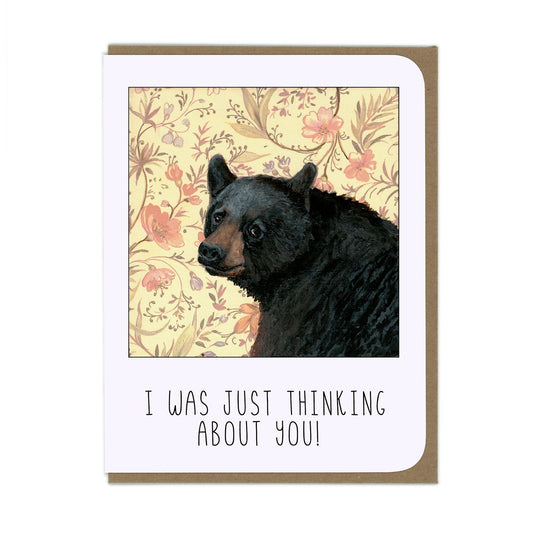 Thinking Bear - Greeting Card