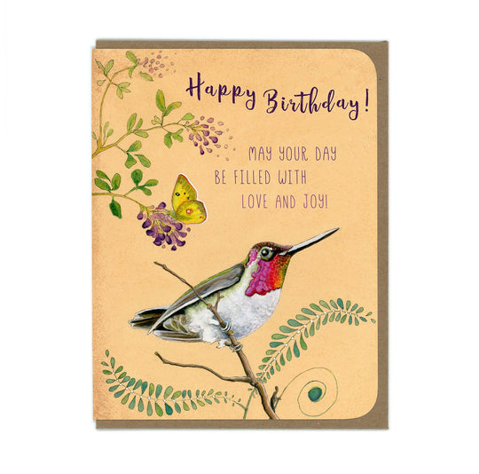 Birthday - Hummingbird - Greeting Card