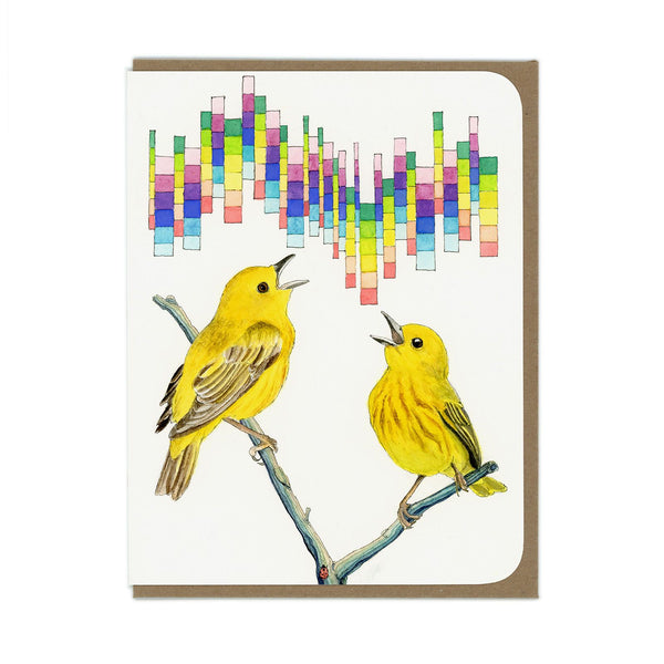 Yellow Warblers - Greeting Card