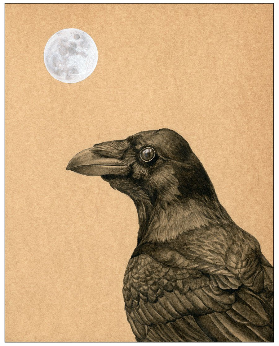 Raven and Moon Print - Wholesale